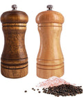 Salt and Pepper Grinders Set,Ouktor Manual Wooden Salt and Pepper
