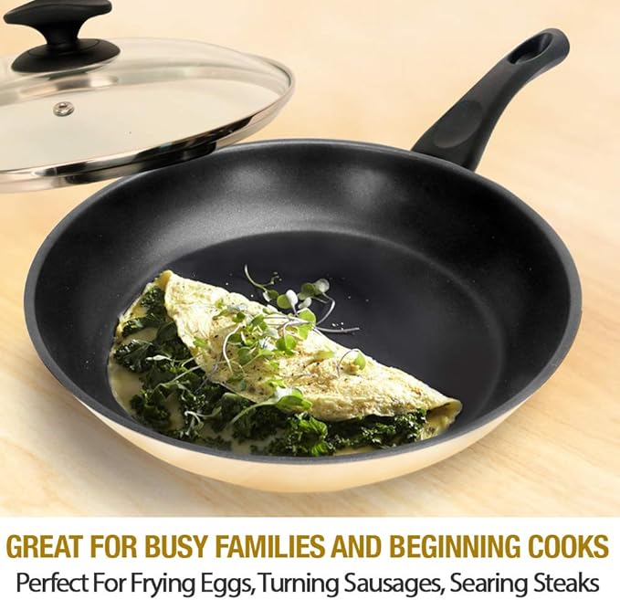 HOMICHEF Nonstick Frying Pan Set of 2 - Image 2