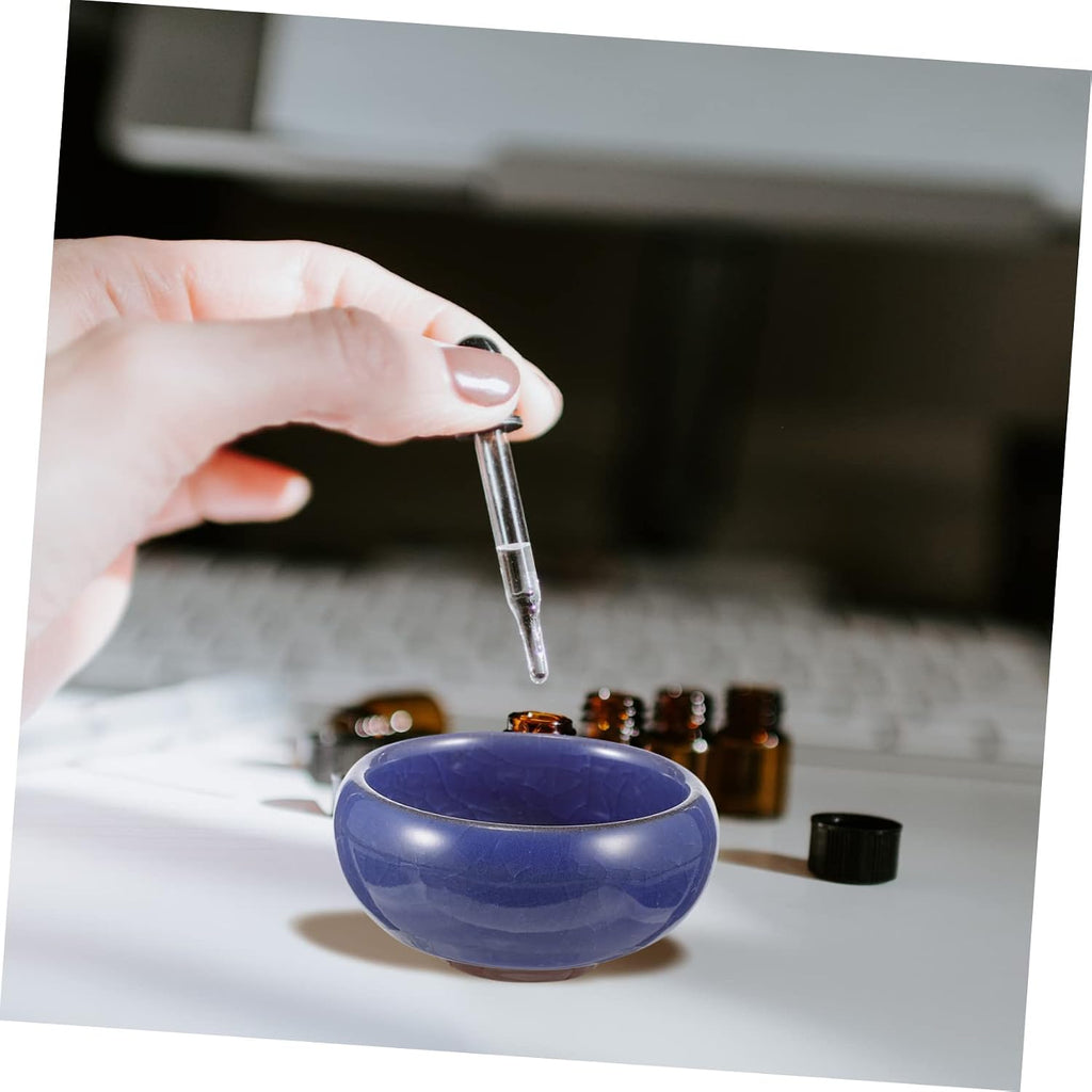 6Pcs Ice Cracked Ceramic Essential Oil Mixing Bowls for Spa