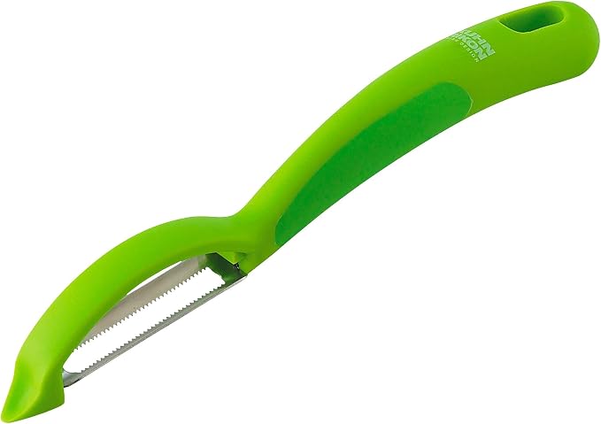 Kuhn Rikon Serrated Piranha “Swivel” Peeler 7.25” Green by KuhnRikon