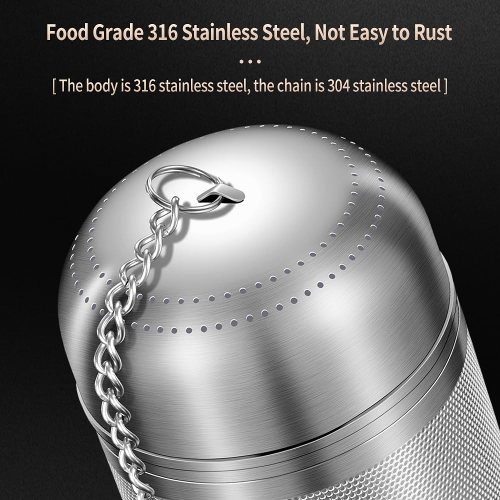 2Pack 316 Stainless Steel Tea Infuser for Loose Leaf Tea Reusable Tea