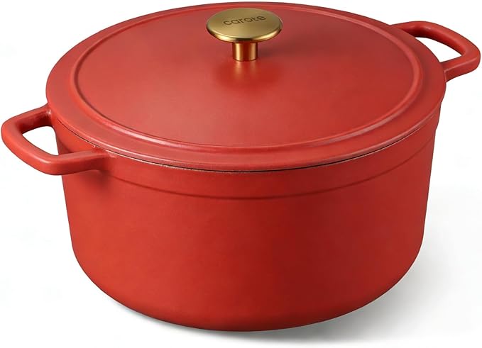 CAROTE 5QT Enameled Cast Iron Dutch Oven Pot by CAROTE