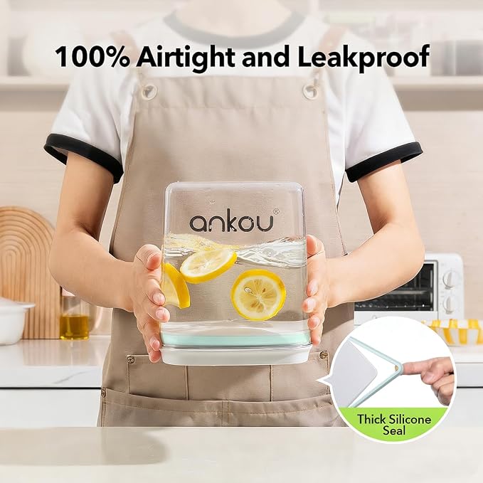 Food Storage Container with Lid, 2.8 Qt Airtight Pantry Canister, BPA-Free - Image 3