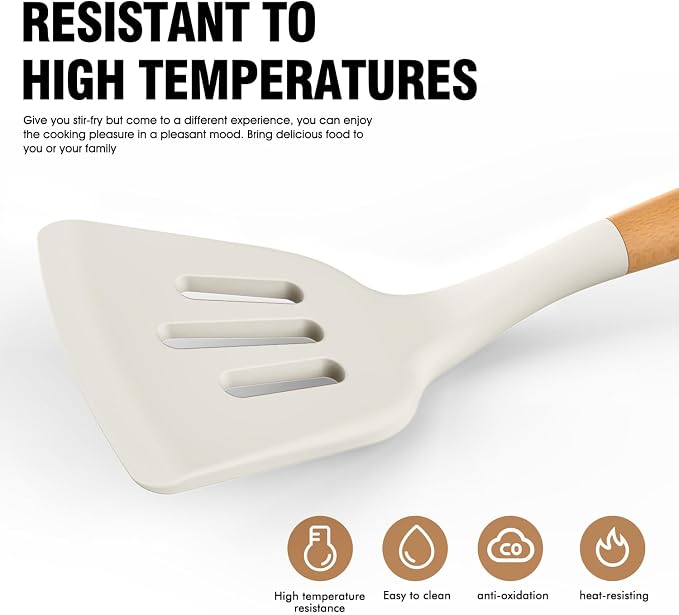 AVGPD Silicone Cooking Utensils Set, Silicone Utensils - Image 6
