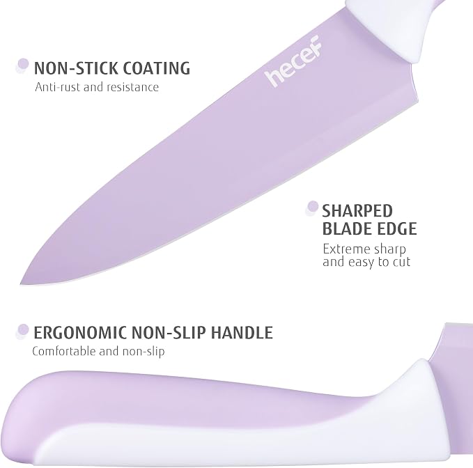 hecef 15 Pieces Kitchen Knife Set - Image 3