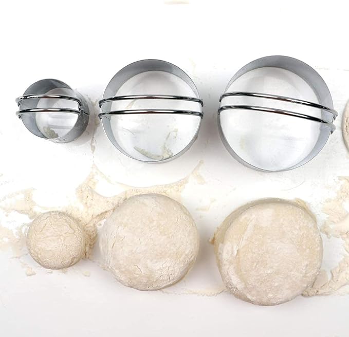HULISEN Biscuit Cutter Set, Stainless Steel Round Cookies Cutter - Image 2
