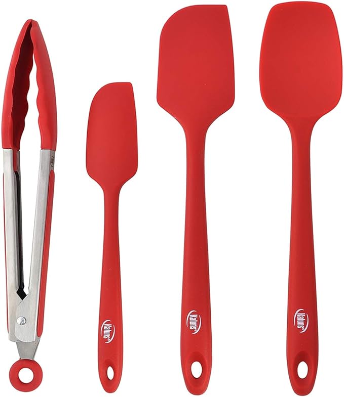 Kaluns Silicone Spatula Set 4 Pcs Rubber Spatulas Silicone Heat Resistant 600°F by Kaluns%C2%AE
