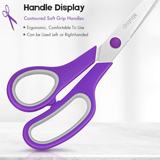 Scissors Bulk Set of 25-Pack, Niutop 8" Multipurpose Sharp Sewing Craft Shears - Image 2