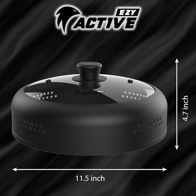 Microwave Cover for Food, Silicone and Glass Splatter Guard Lid for - Image 3