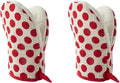 1 Pair Mini Oven Mitts, High Heat Resistant Oven Gloves, Kitchen Short Oven Mit by CoekMoed