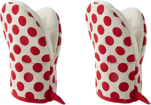 1 Pair Mini Oven Mitts, High Heat Resistant Oven Gloves, Kitchen Short Oven Mit by CoekMoed