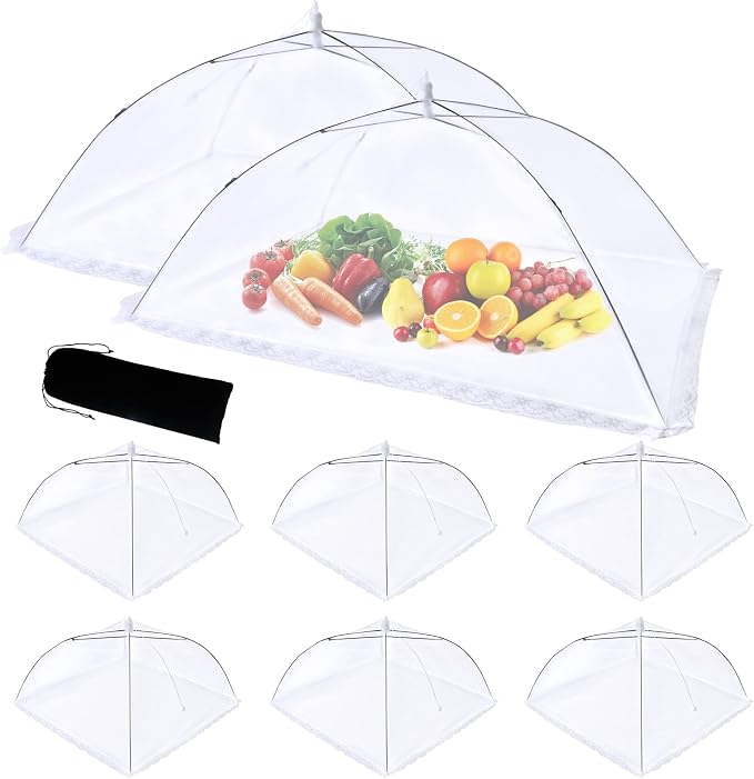 ZMCINER 8 Pack Food Tents Food Covers by ZMCINER
