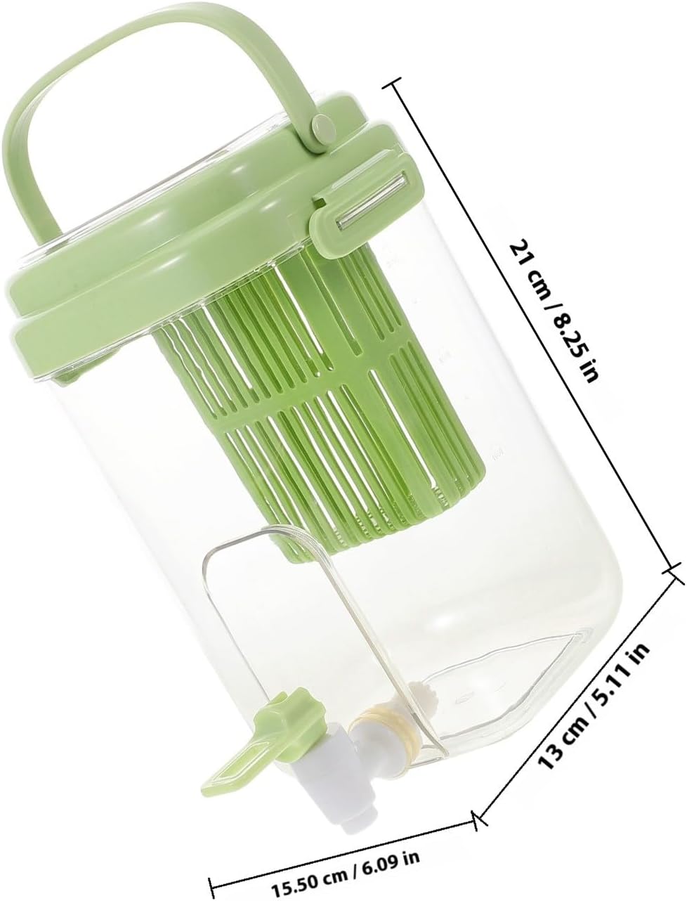 ABOOFAN Drink Dispenser for Fridge with Filter Screen, 2L Leak-proof