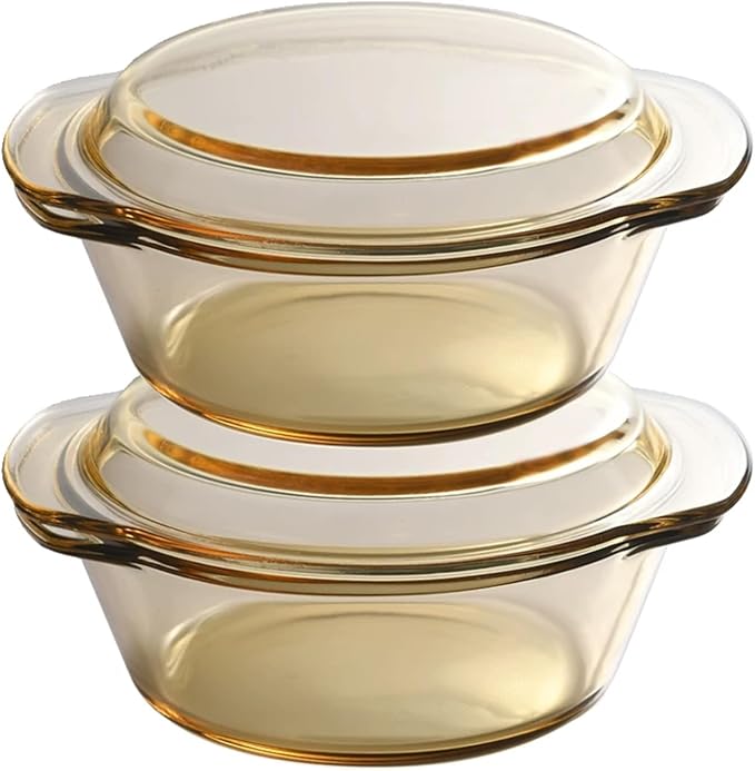 Amber Borosilicate Glass Casserole Dish - Image 7