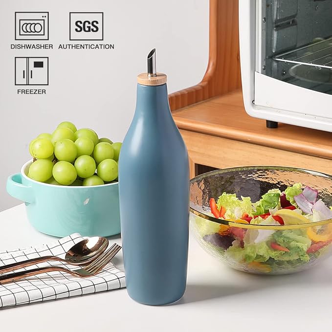 Sweejar Matte Ceramic Olive Oil Dispenser Bottle - Image 2