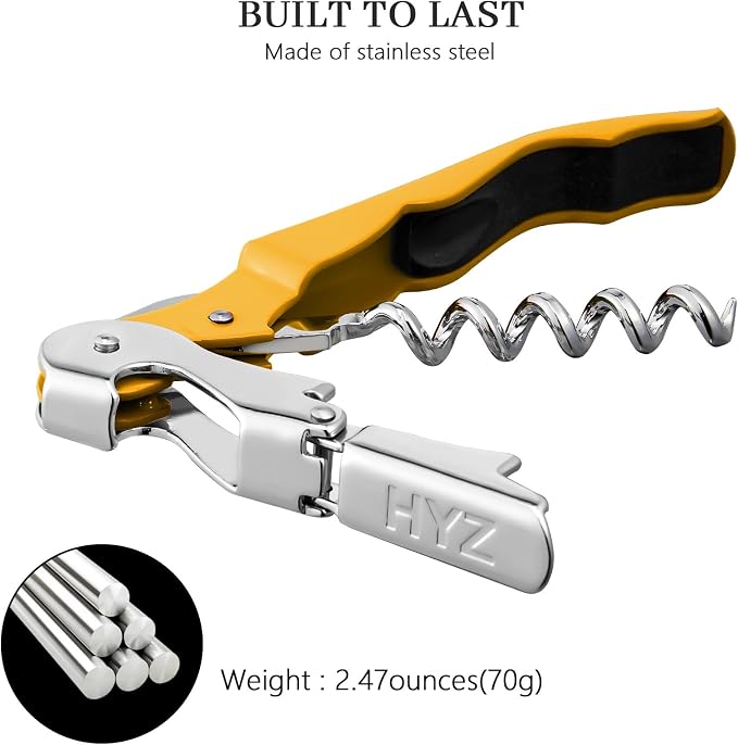HYZ 2-Pack Wine Opener Waiter Corkscrew, Professional Wine Key - Image 3