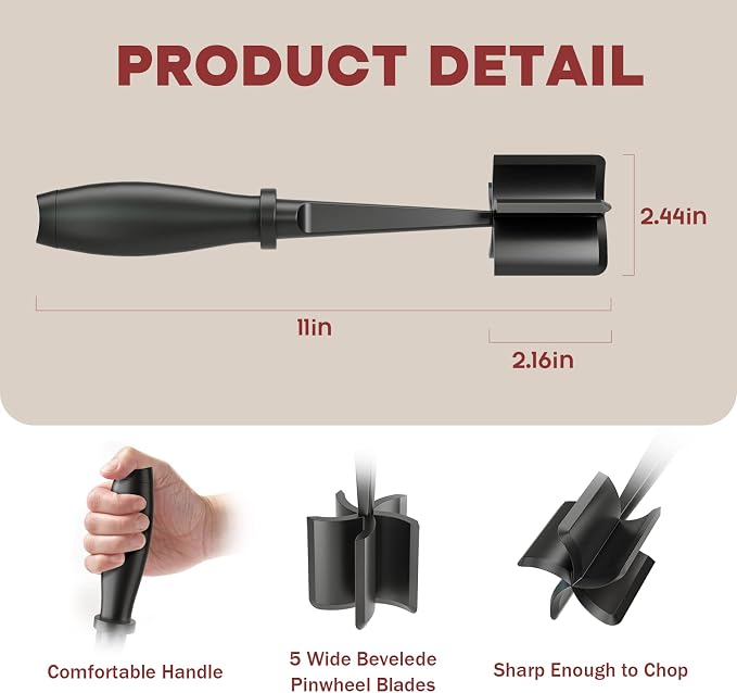 Meat Chopper, Hamburger Grinder, Premium Heat Resistant Smasher - Image 2