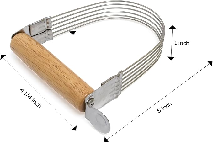 Mrs. Anderson’s Baking 6-Wire Pastry Cutter and Dough Blender, Stainless Steel - Image 3