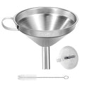Stainless Steel Kitchen Funnel, 4.3-Inch Food Grade Metal Funnel by Ecurfu