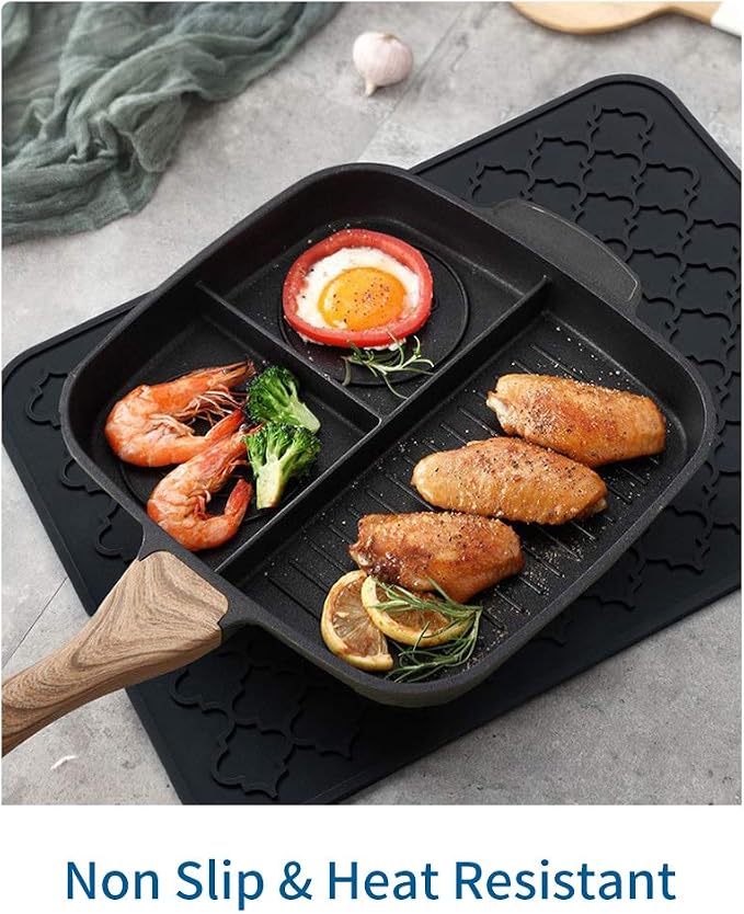 AMOAMI-Dish Drying Mats for Kitchen Counter-Silicone Dish Drying Mat-Kitchen - Image 4