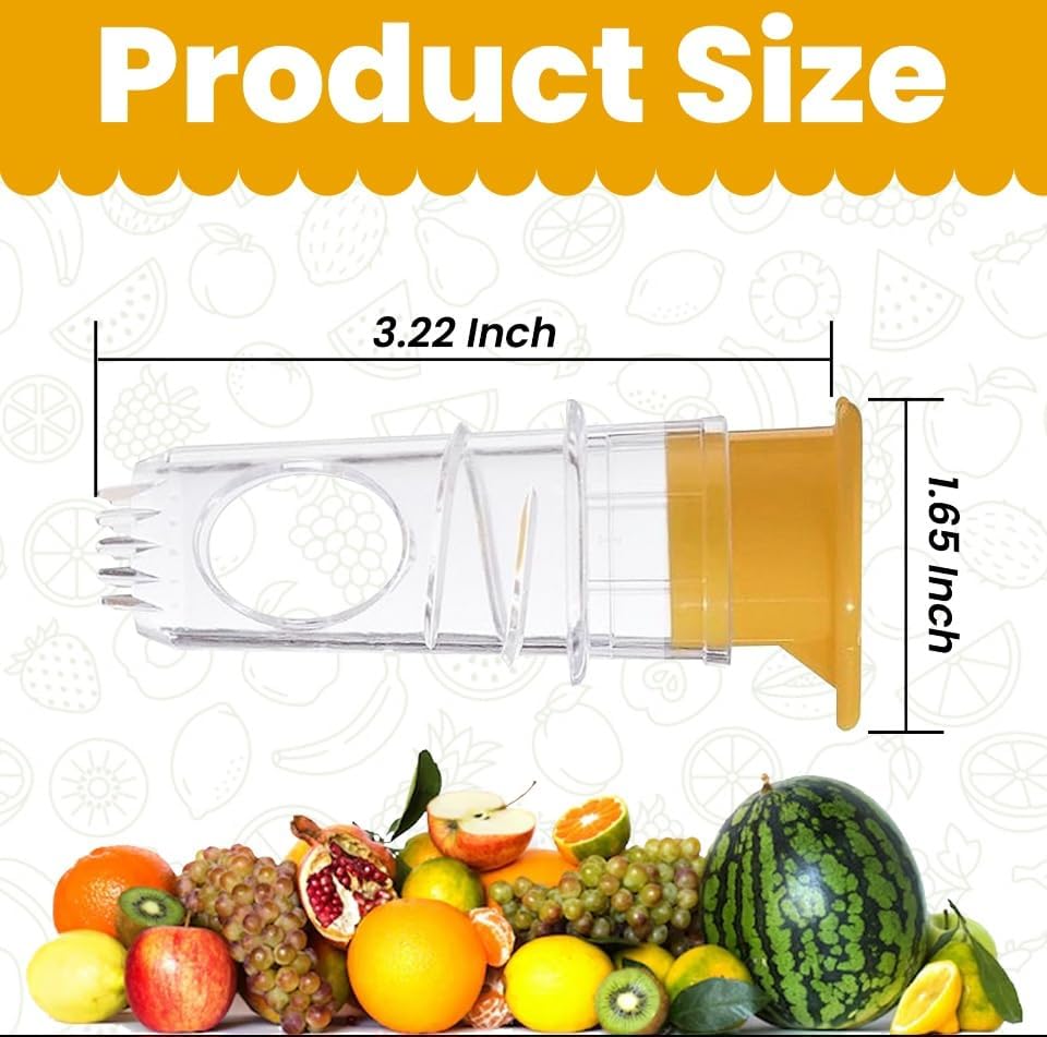Lemon Squeezer, 2 PCS, Clear Plastic with Lid and Filter