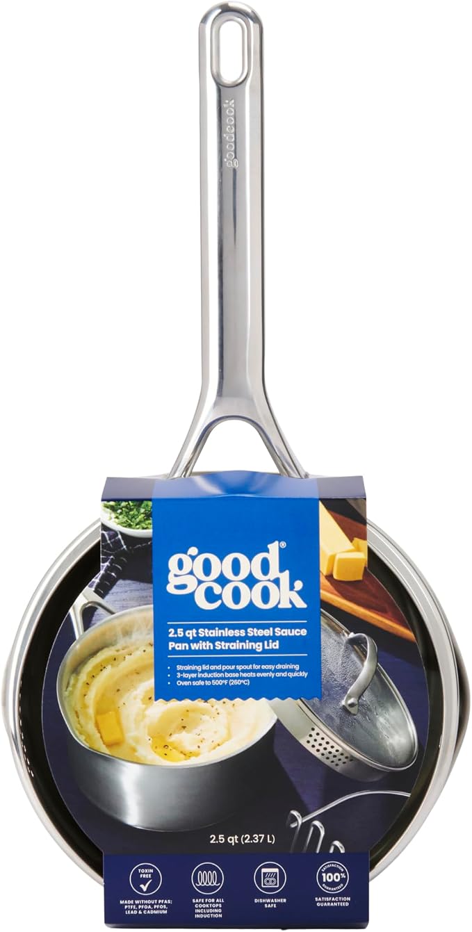 GoodCook Stainless Steel Sauce Pan - Image 9