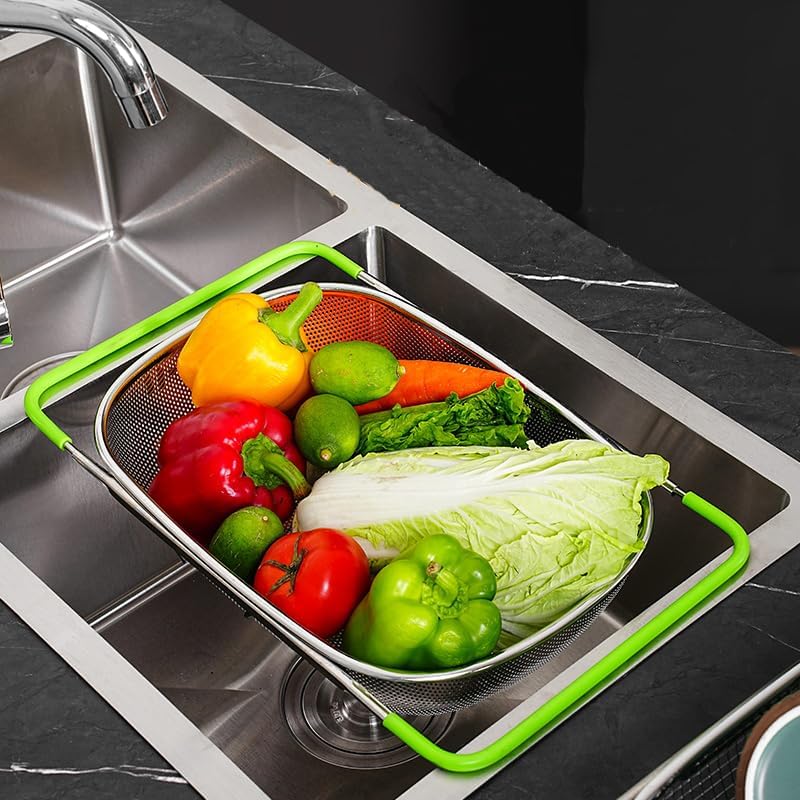 TENTA TENTA KITCHEN Premium Quality Over The Sink Stainless Steel Oval