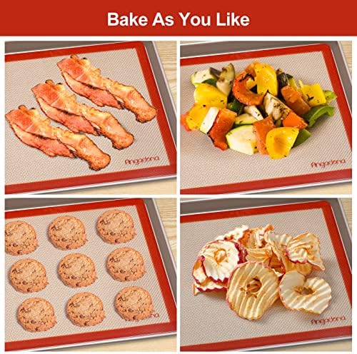 Silicone Baking Mat Set, 6-Piece, Round & Square