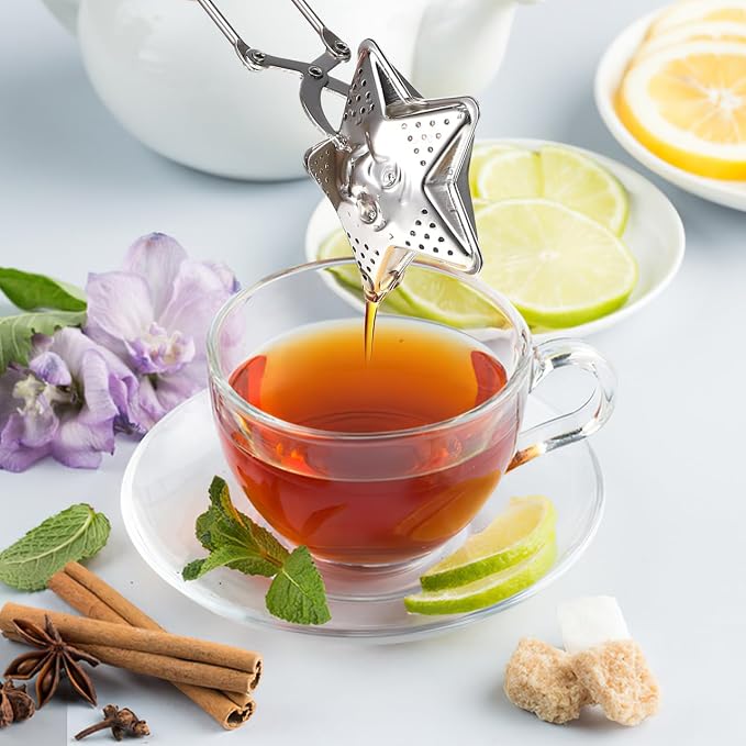 Garneck 4 Pcs Tea Infuser Spoon Set: Loose Leaf Strainer Stainless Steel Snap - Image 3