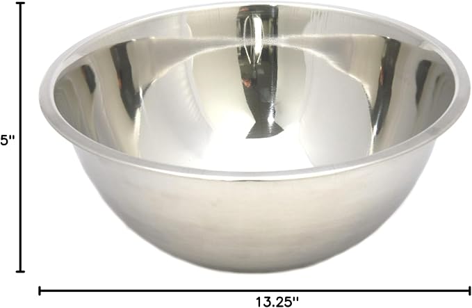 Chef Craft Brushed Mixing Bowl, Stainless Steel - Image 4
