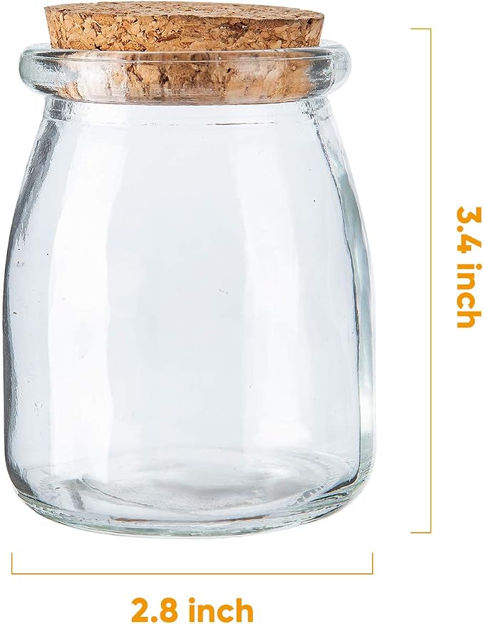 Brajttt Mini Yogurt Jars 30 Pack, 7 oz Glass Favor Jars - Image 2