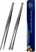 JETKONG 2 Pcs 10-Inch Kitchen Tweezers Tongs by JETKONG