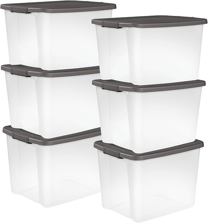 Sterilite 6-Pack ShelfTote, 50 Quart, and Office by Sterilite
