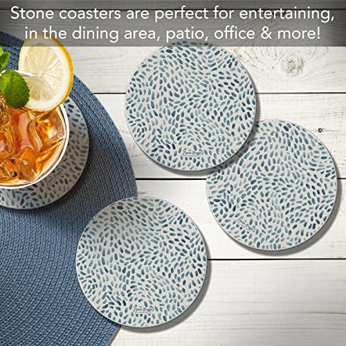 Thirstystone Drift Marks 4 Pack Absorbent Stone Coasters
