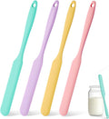4 Pcs Silicone Jar Spatula Set, Sourdough Spurtle, Jar Scraper, Long Handle by Unknown