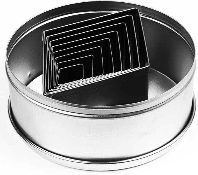 Ateco 8pc Stainless Steel Diamond Shaped Cutter Set - Image 2