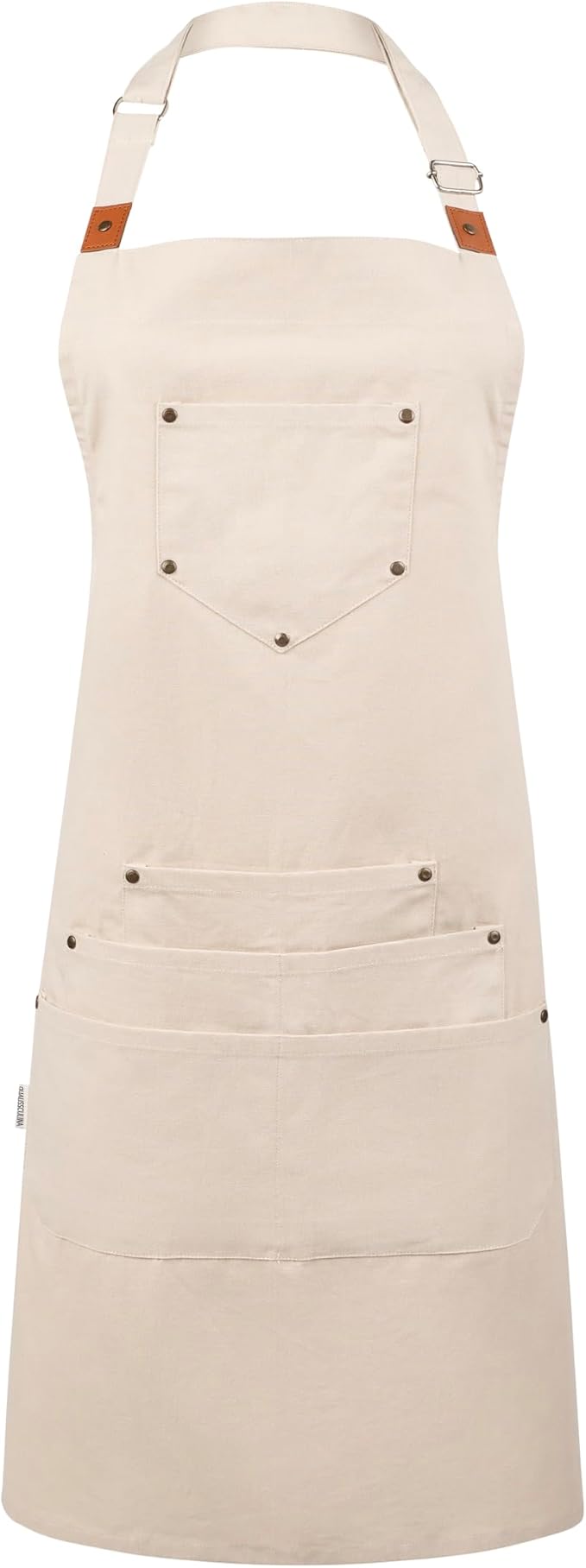 Cotton Canvas Apron for Women & Men – Adjustable Neck Strap & Waist Ties - Image 6