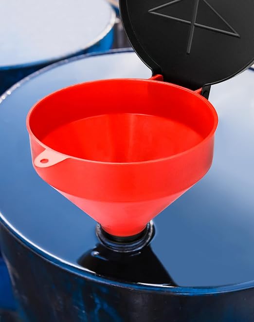 QWORK 4 Quart Lockable Drum Funnel - Image 5