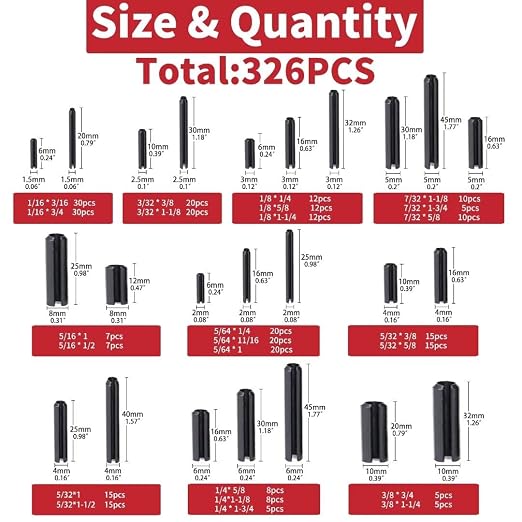 326PCS Roll Pin Set - Image 2