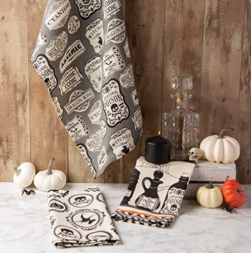 DII Halloween Hand Towels for the Kitchen Decorative Spooky & Fun