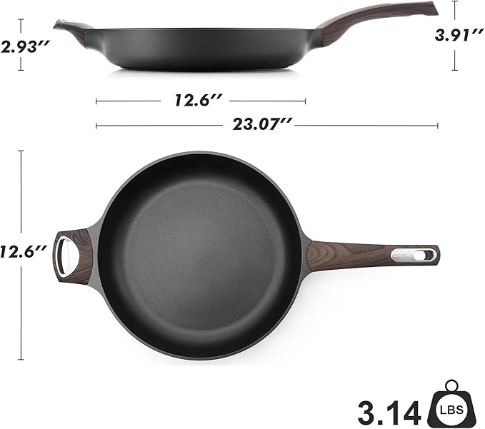 SENSARTE Nonstick Frying Pan Skillet 12.5Inch Large Non Stick Omelette Pans - Image 7