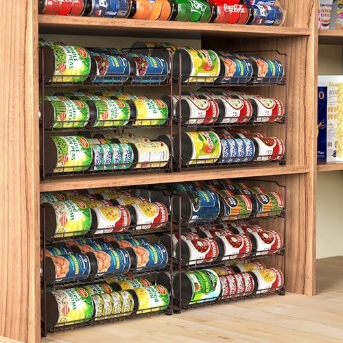 Simple Houseware 3-Tier Stackable Can Organizer Rack Hold 36 Cans, Bronze
