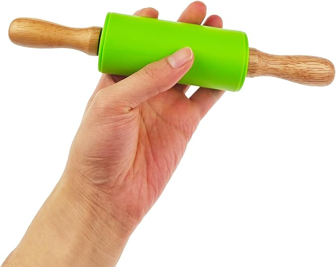 2 Pack Small Rolling Pin for Kids, Kids Rolling Pin for Home Kitchen - Image 5