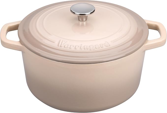 VORRINGARD Enameled Cast Iron Dutch Oven Pot - Image 4