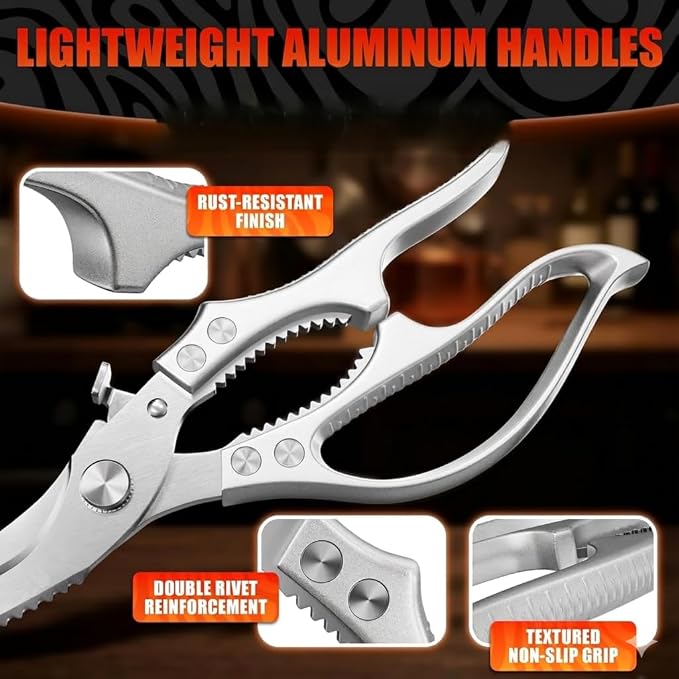 Stainless Steel Poultry Shears – Heavy Duty Kitchen Shears - Image 5