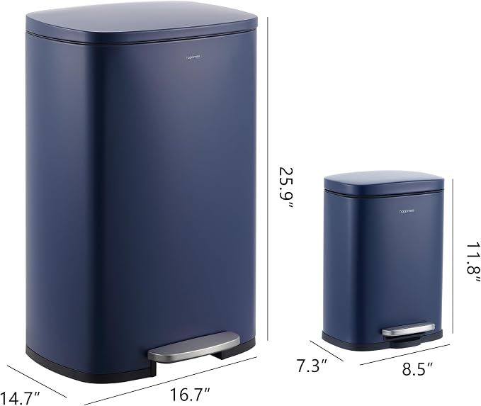 happimess HPM1006J Connor Rectangular 13-Gallon Trash Can - Image 4