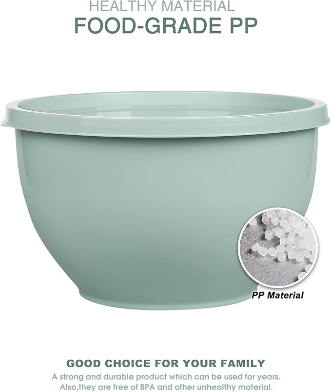 Greentainer Plastic Mixing Bowls - Image 5