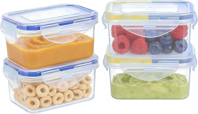 KIGI 6OZ Small Mini Plastic Food Storage Containers by KIGI