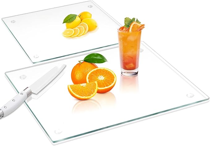 VASUHOME Tempered Glass Cutting Boards by VASUHOME