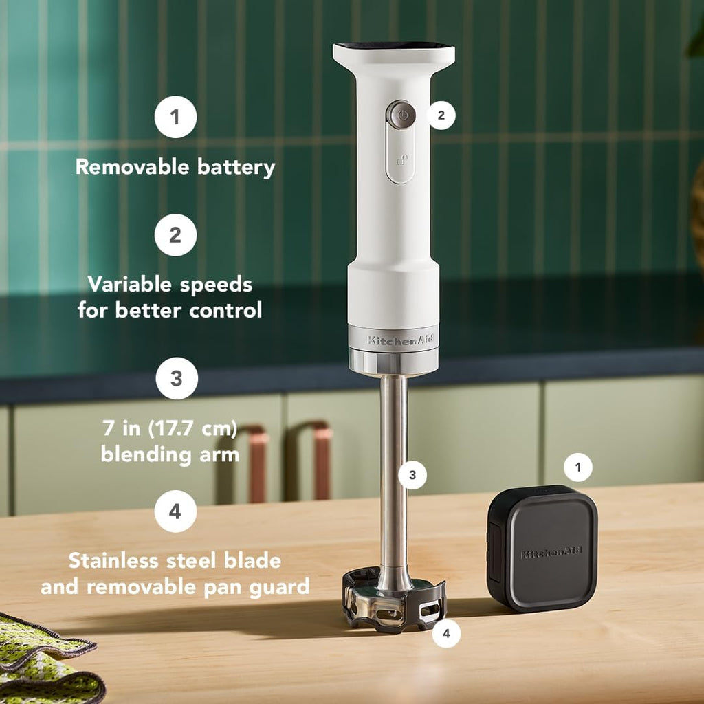 KitchenAid Go Cordless Hand Blender, battery included, KHBRV71